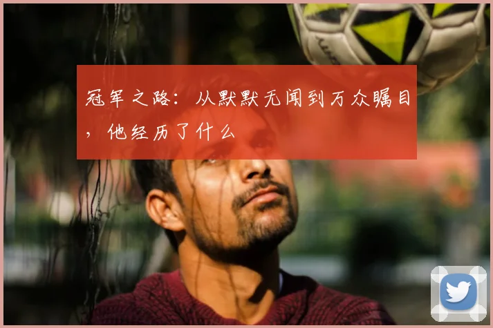冠军之路：从默默无闻到万众瞩目，他经历了什么